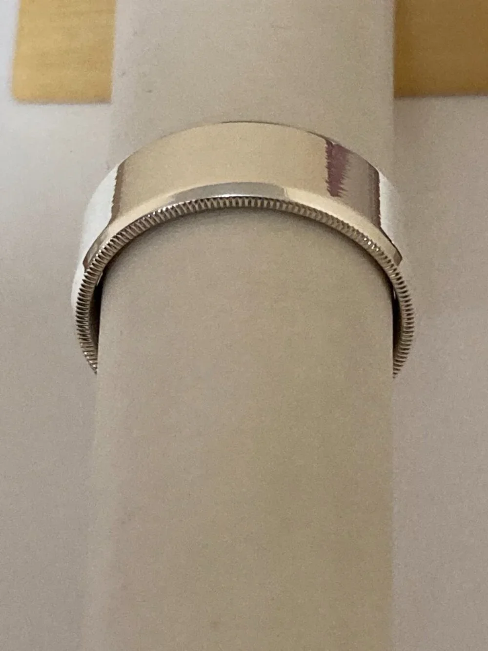 Men's Sterling Silver 925 Wedding Ring Size 10 Artcarved 8mm